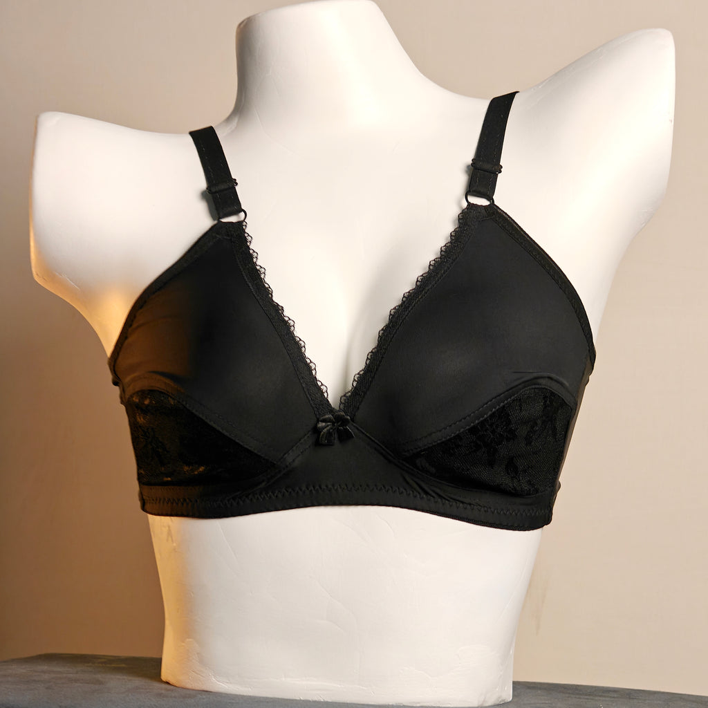 (PACK OF 3) Lace Panel Soft Cup Bra