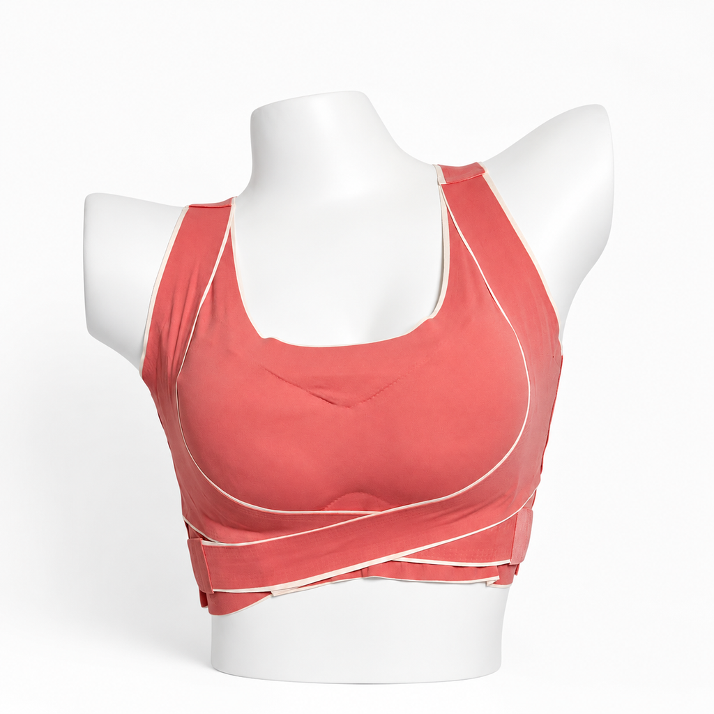 Coral Comfort Sports Bra