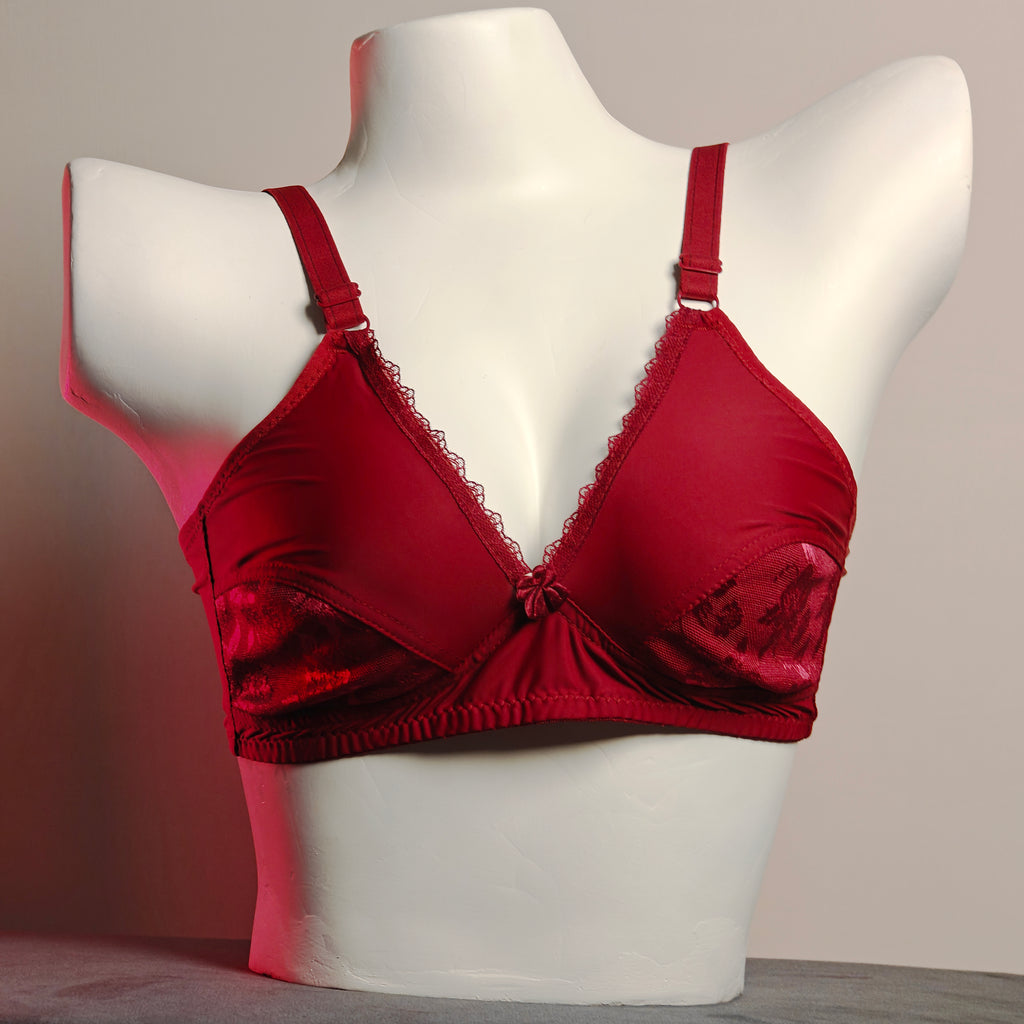 (PACK OF 3) Lace Panel Soft Cup Bra